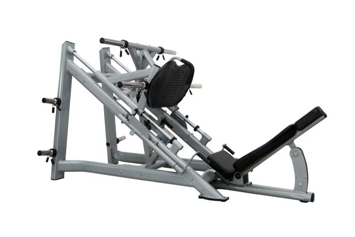 Fitness klubi tomonidan ishlatiladigan hashamatli burchakli oyoq pressi